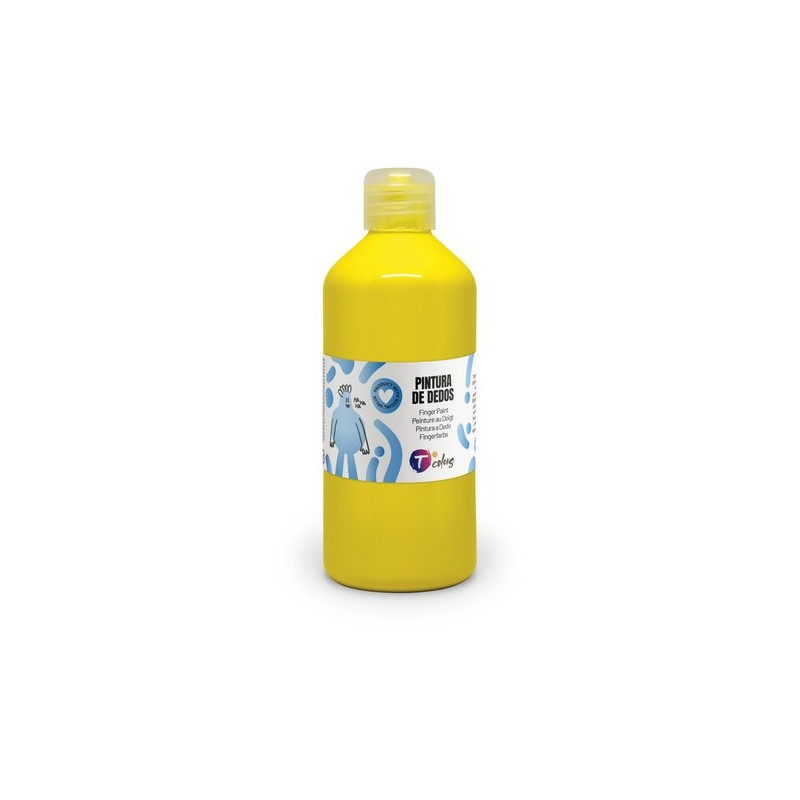 PINTURA DEDOS TCOLORS 500 ml AMARILLO