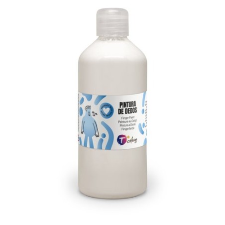 PINTURA DEDOS TCOLORS 500 ml BLANCO