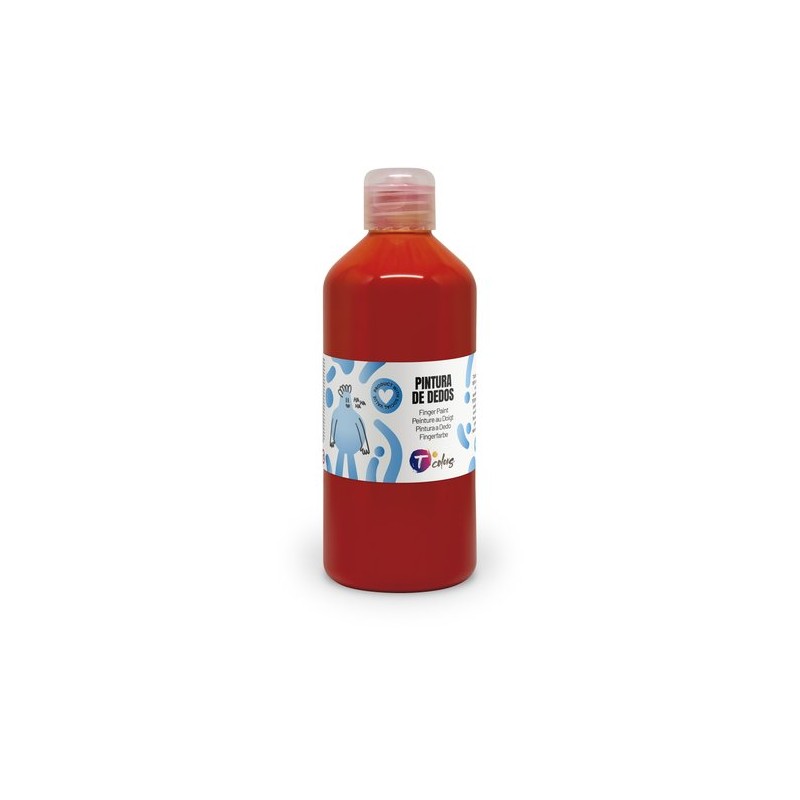 PINTURA DEDOS TCOLORS 500 ml ROJO