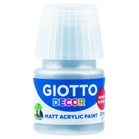 PINTURA ACRIL-GIOTTO 25 ml PLATA